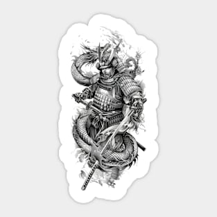 Samurai Warrior. Traditional Japanese. Sticker